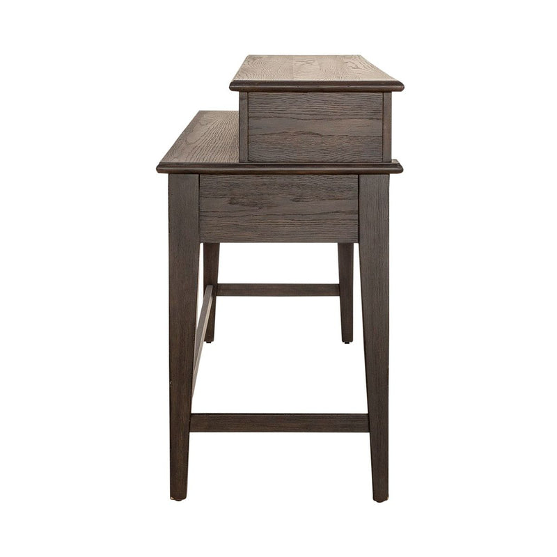 Liberty Furniture Mill Creek Console Bar Table in Peppercorn