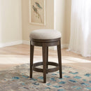 Liberty Furniture Mill Creek Console Swivel Stool in Peppercorn