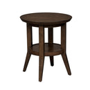 Ventura Blvd Round End Table in Bronze