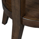 Ventura Blvd Round End Table in Bronze