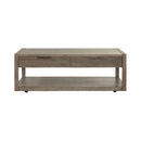 Liberty Furniture Bartlett Field Cocktail Table in Dusty Taupe