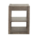 Liberty Furniture Bartlett Field Chairside Table in Dusty Taupe
