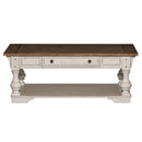 Morgan Creek Cocktail Table in Antique White image