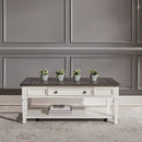 Allyson Park Rectangular Cocktail Table in Wirebrushed White image