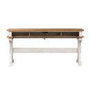 Farmhouse Reimagined Console Bar Table in Antique White image