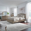 Avalon King Uph Storage Bed, Dresser & Mirror, Chest image
