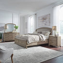 Avalon Queen Uph Storage Bed, Dresser & Mirror, Night Stand image