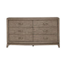 Avalon 6 Drawer Dresser in Burnished Beige