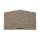 Avalon Nightstand with Charging Station in Burnished Beige