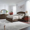 Avalon Queen Panel Storage Bed, Dresser & Mirror image