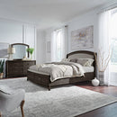 Avalon Queen Uph Storage Bed, Dresser & Mirror image