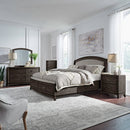 Avalon Queen Uph Storage Bed, Dresser & Mirror, Chest, Night Stand image