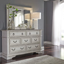 Abbey Park King California Panel Bed, Dresser & Mirror, Chest, Night Stand image