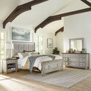 Heartland Opt Queen Panel Bed, Dresser & Mirror, Night Stand image