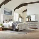 Heartland Queen Panel Bed, Dresser & Mirror, Chest image