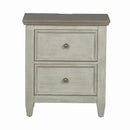 Heartland 2 Drawer Nightstand w/ Charging Station in Antique White
