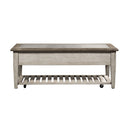 Heartland Rect Ceiling Tile Cocktail Table in Antique White