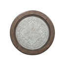 Heartland Round Ceiling Tile Cocktail Table in Antique White image