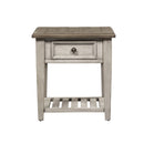 Heartland Drawer End Table in Antique White