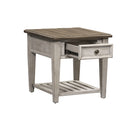 Heartland Drawer End Table in Antique White