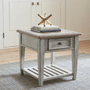 Heartland Drawer End Table in Antique White image