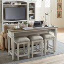 Heartland Console Stool in Antique White
