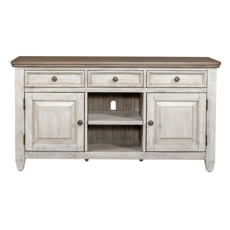 Liberty Heartland 56" Tile TV Console in Antique White image