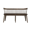 Midland Falls Spindle Back Bench in Rustic Brown