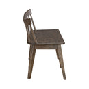 Midland Falls Spindle Back Bench in Rustic Brown