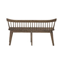 Midland Falls Spindle Back Bench in Rustic Brown