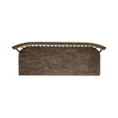 Midland Falls Spindle Back Bench in Rustic Brown