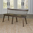 Midland Falls Spindle Back Bench in Rustic Brown image