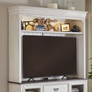 Allyson Park Entertainment Hutch in Wirebrushed White image