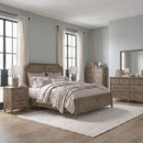 Hickory Grove Panel Bed, Dresser & Mirror, Chest, Night Stand image