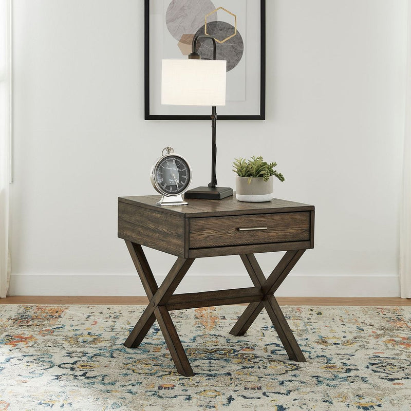 Liberty Furniture Lennox Sofa Table in Brown