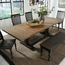 Liberty Furniture Harvest Home Trestle Dining Table in Chalkboard
