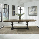 Liberty Furniture Harvest Home Trestle Dining Table in Chalkboard