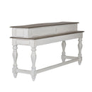 Magnolia Manor Console Bar Table in Antique White image