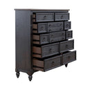 Americana Farmhouse 12 Drawer Chesser in Black image
