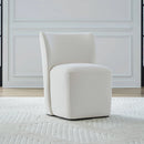 Accent Dining Accent Dining Chair w/ Casters - Ivory image