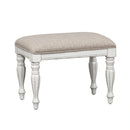 Magnolia Manor Accent Bench in Antique White image