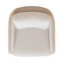 Nora Uph Swivel Accent Chair - Light Brown image