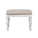 Magnolia Manor Accent Bench in Antique White image