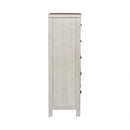 Modern Farmhouse 5 Drawer Chest in White image
