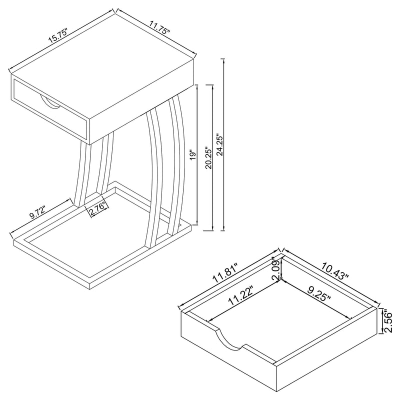 Troy End & Side Table