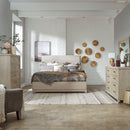 Belmar King Uph Bed, Dresser & Mirror, Chest image