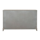 Belmar 8 Drawer Dresser in Washed Taupe and Silver Champagne