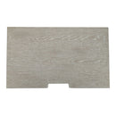 Belmar 3 Drawer Nightstand in Washed Taupe and Silver Champagne