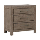 Liberty Furniture Skyview Lodge Nightstand with Charging Station in Cobblestone image
