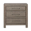 Liberty Furniture Skyview Lodge Nightstand with Charging Station in Cobblestone
